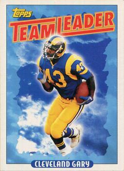 Cleveland Gary Los Angeles Rams 1993 Topps NFL Team Leader #176